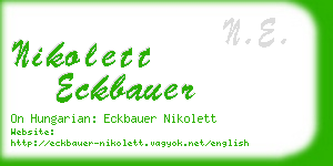 nikolett eckbauer business card